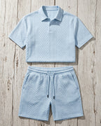 Giulio Conjunto de Polo y Shorts Texturizado