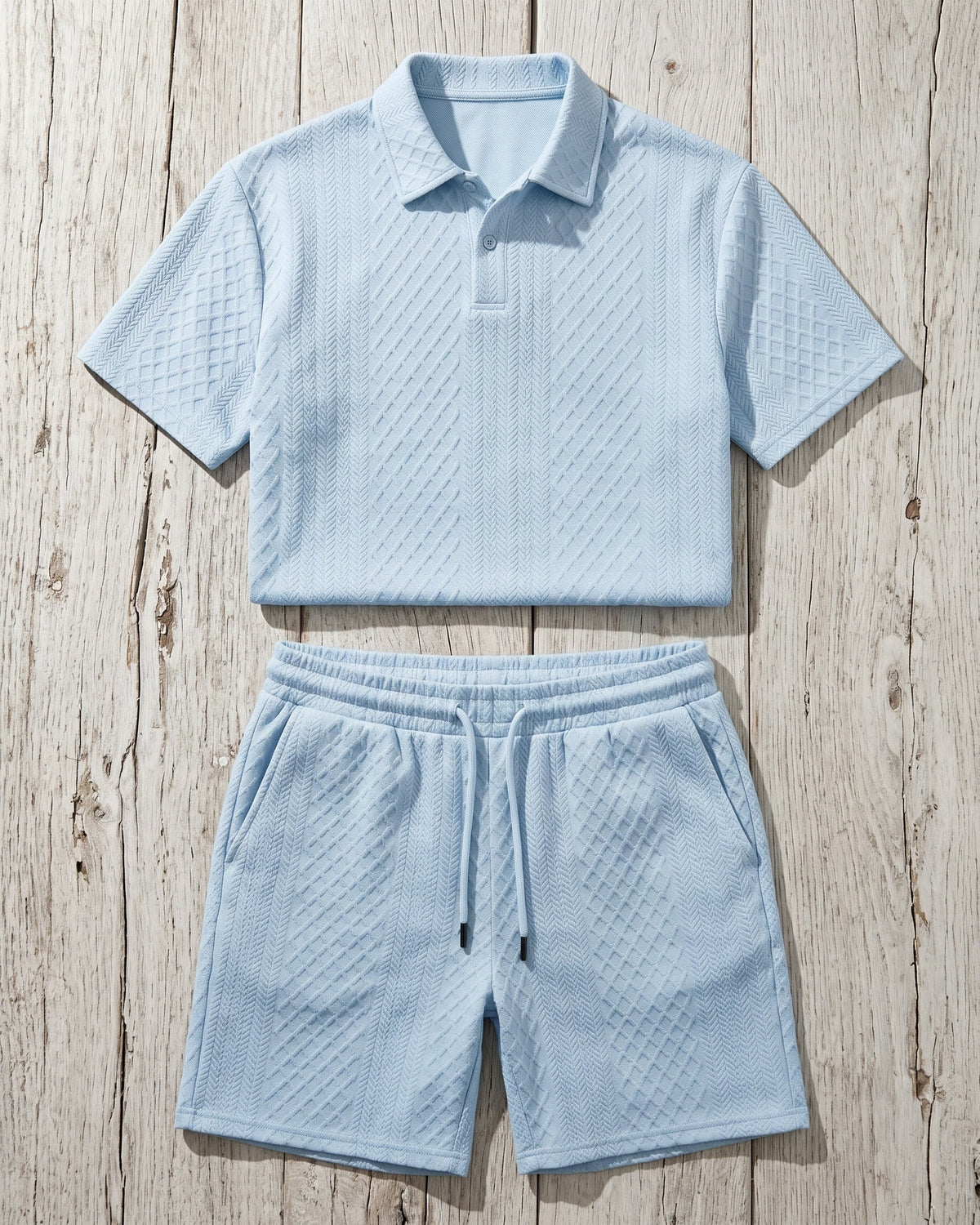 Giulio Conjunto de Polo y Shorts Texturizado