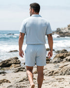 Giulio Conjunto de Polo y Shorts Texturizado