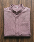 Filippo Camisa de Lino Cuello Mao