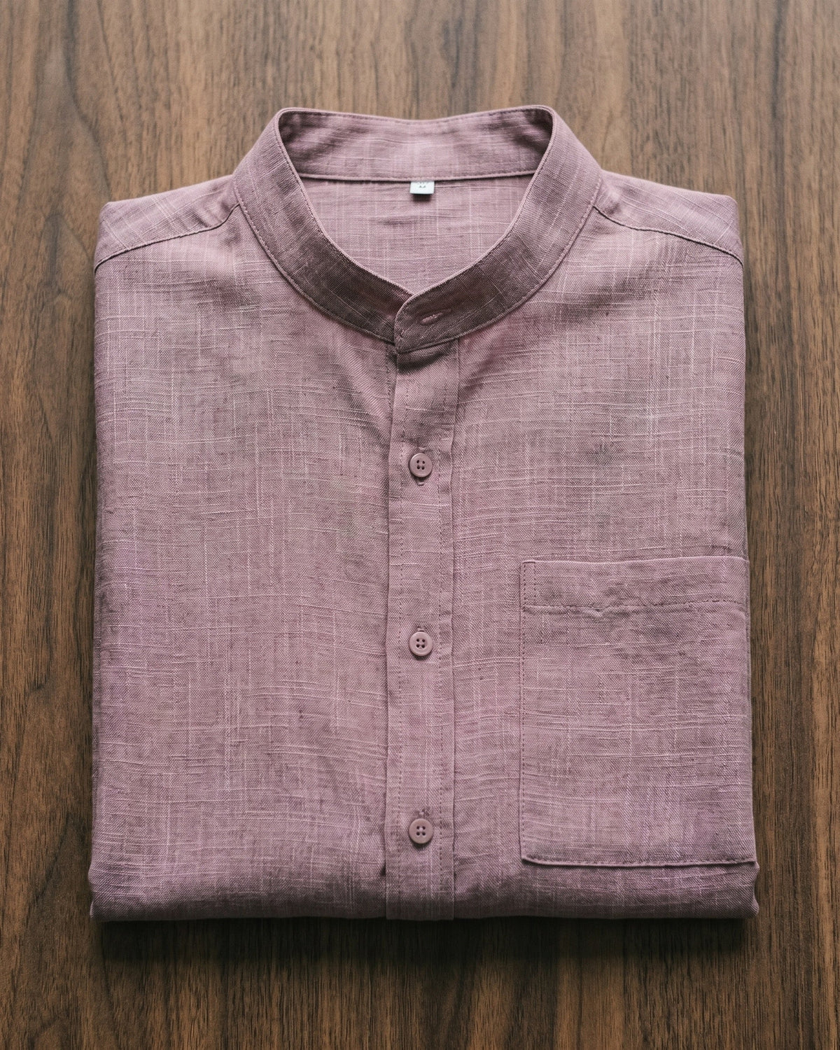 Filippo Camisa de Lino Cuello Mao