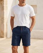 Eugenio Shorts Chinos de Lino Entallados