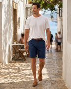 Eugenio Shorts Chinos de Lino Entallados