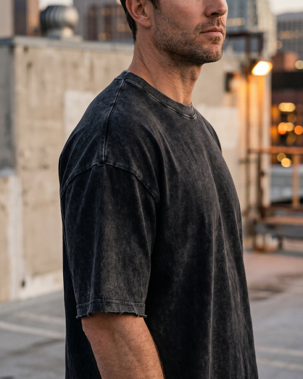 Elio Remera Oversize de Algodón Lavado