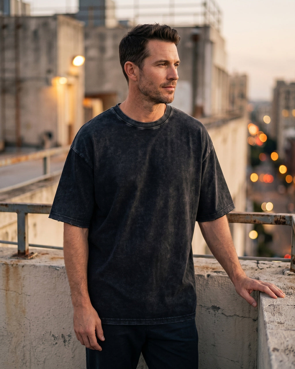 Elio Remera Oversize de Algodón Lavado