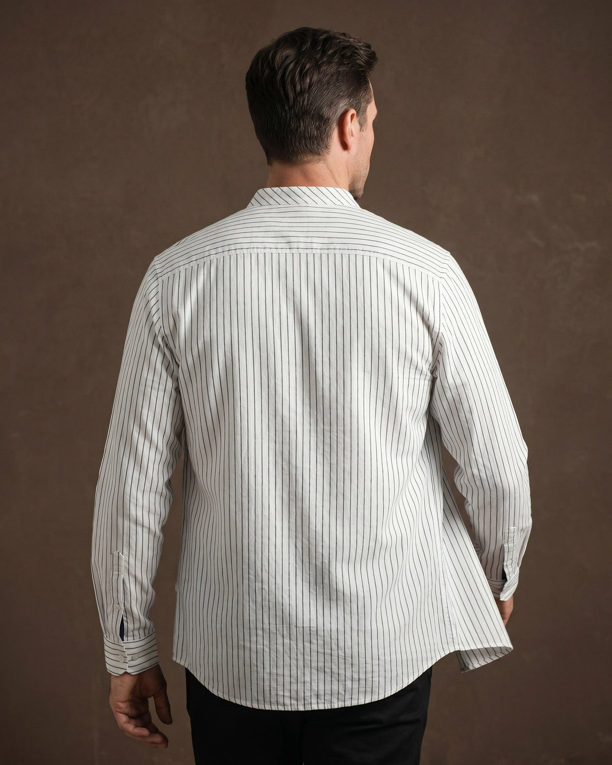 Ottavio Camisa de Lino Cuello Mao