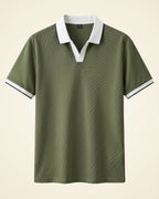 Zeno Polo de Cuello Abierto Mezcla de Nylon