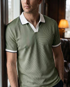 Zeno Polo de Cuello Abierto Mezcla de Nylon