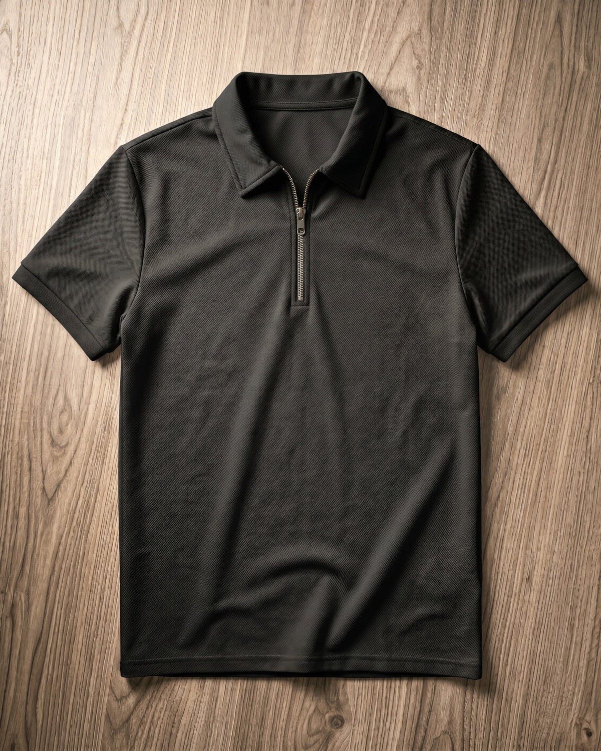 Hugo Polo de Punto Piqué de Medio Cierre