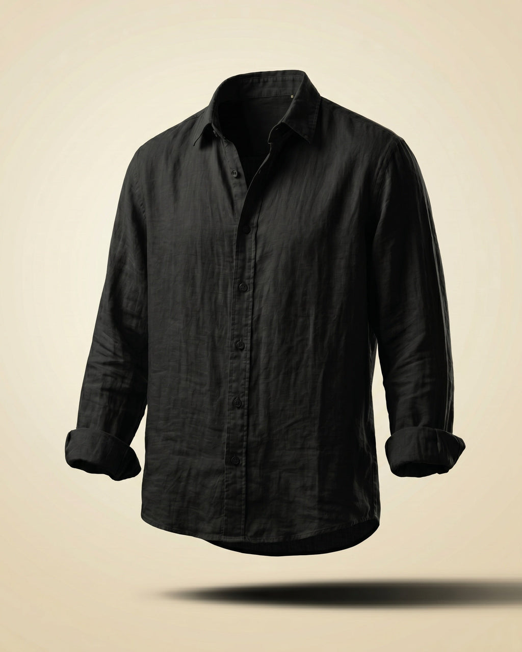 Santiago Camisa de Lino Holgada con Botones