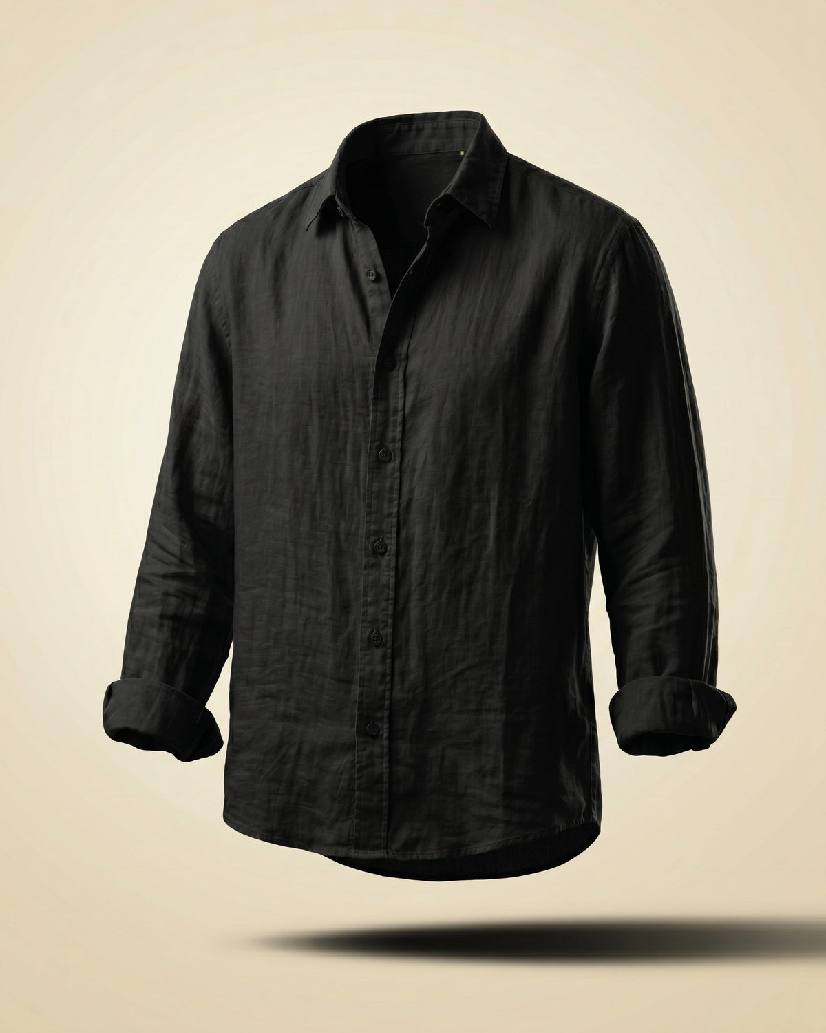 Santiago Camisa de Lino Holgada con Botones