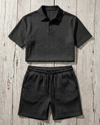 Giulio Conjunto de Polo y Shorts Texturizado
