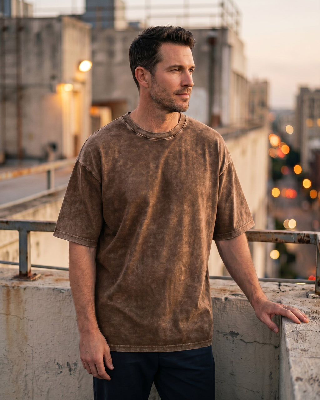 Elio Remera Oversize de Algodón Lavado
