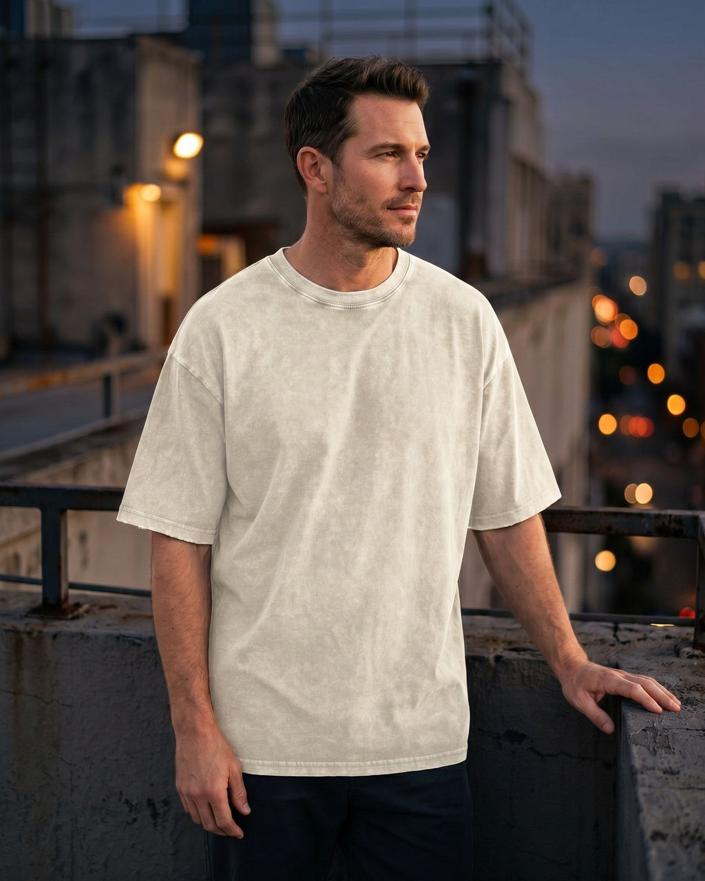 Elio Remera Oversize de Algodón Lavado