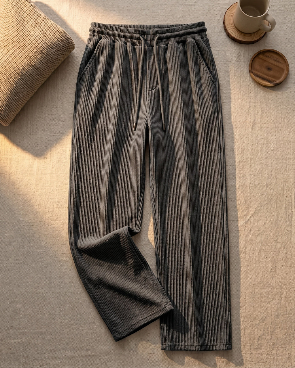 Sirio Pantalones de Pana de Pierna Ancha