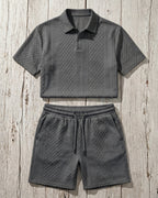 Giulio Conjunto de Polo y Shorts Texturizado