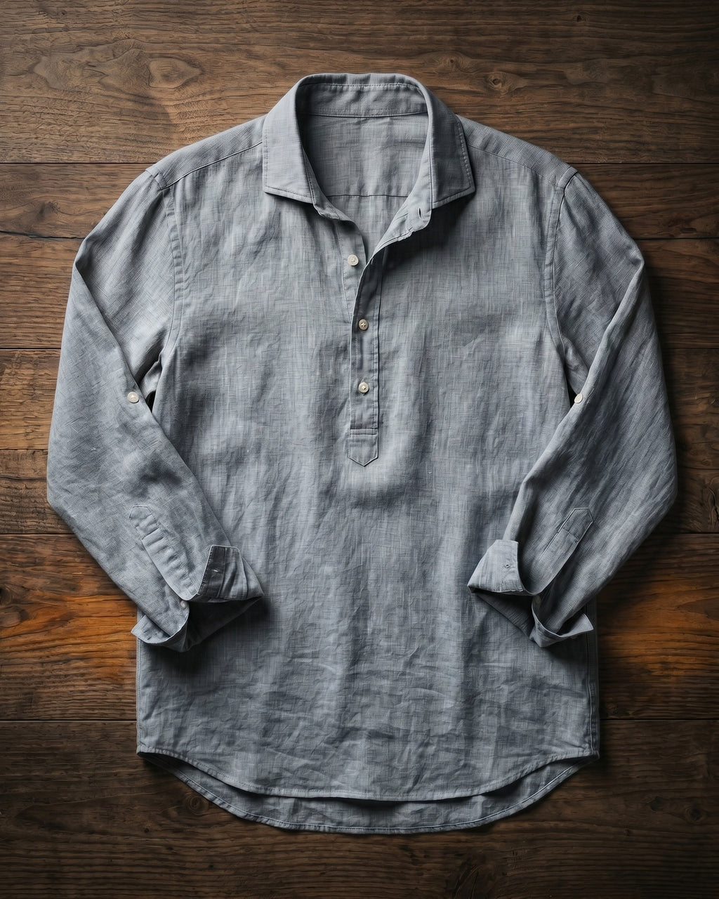 Camillo Camisa Popover Mezcla de Algodón
