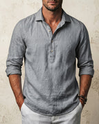 Camillo Camisa Popover Mezcla de Algodón