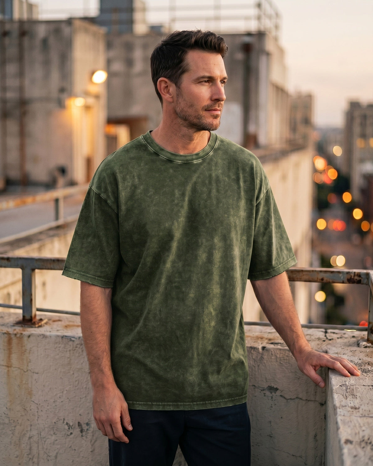 Elio Remera Oversize de Algodón Lavado