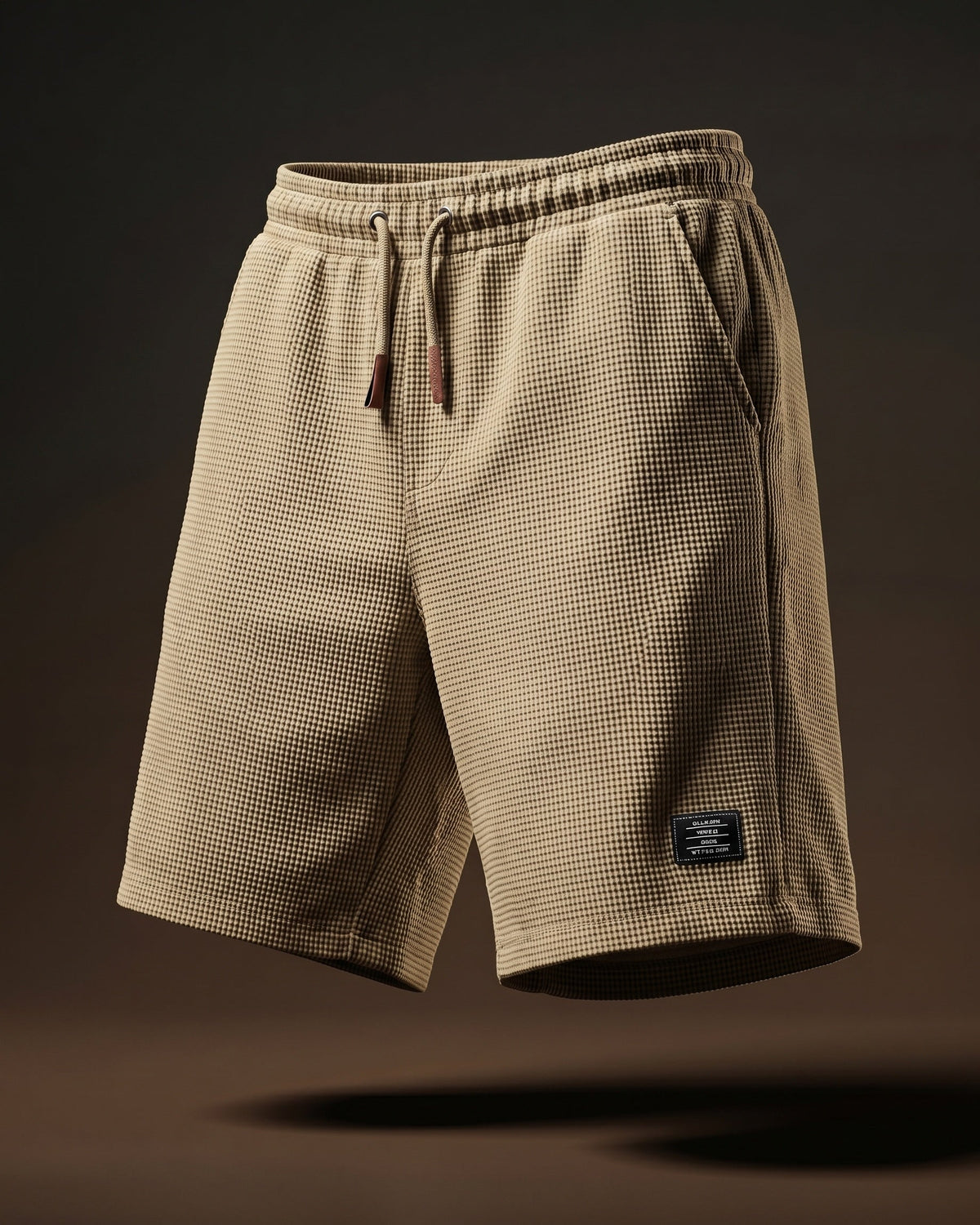 Tomas Shorts Holgados con Cordón de Punto Waffle