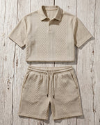 Giulio Conjunto de Polo y Shorts Texturizado