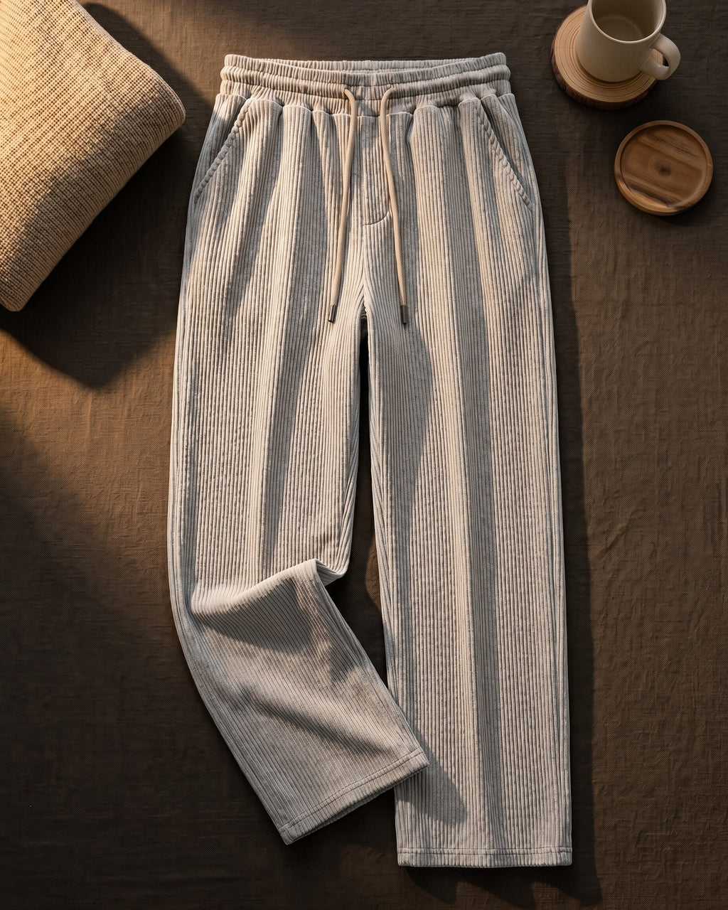 Sirio Pantalones de Pana de Pierna Ancha