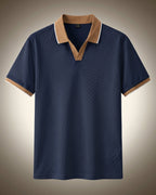 Zeno Polo de Cuello Abierto Mezcla de Nylon