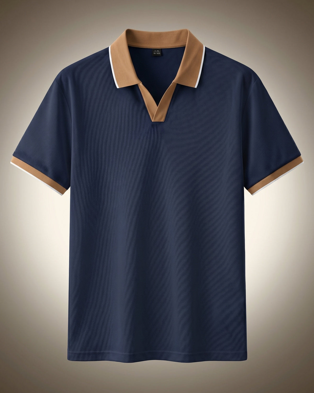 Zeno Polo de Cuello Abierto Mezcla de Nylon