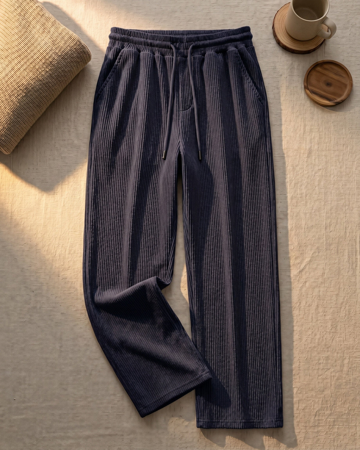Sirio Pantalones de Pana de Pierna Ancha