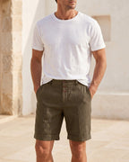 Eugenio Shorts Chinos de Lino Entallados