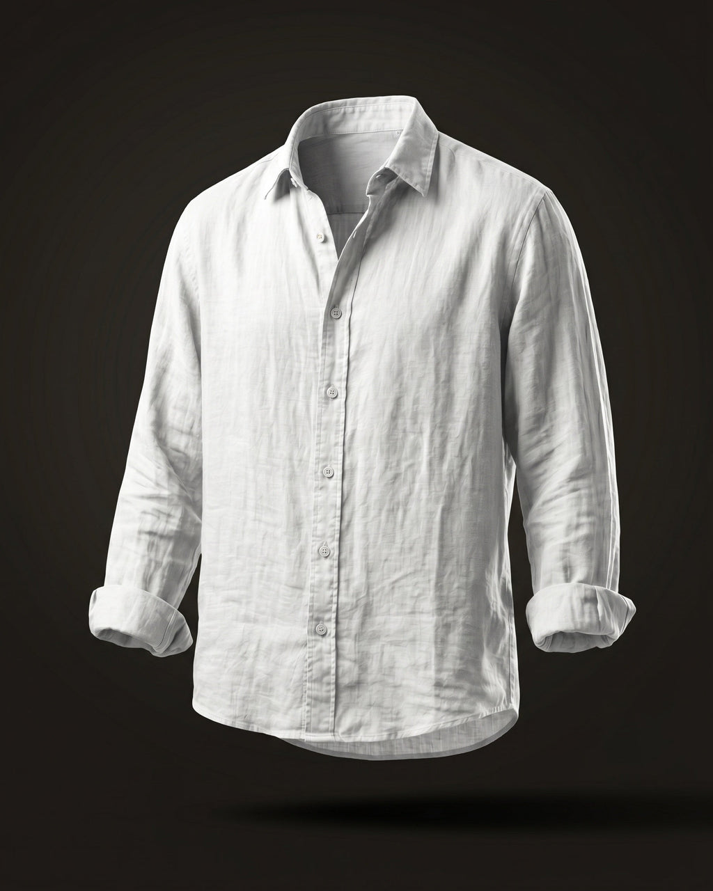 Santiago Camisa de Lino Holgada con Botones