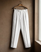 Ercole Pantalones de Lino con Pliegues