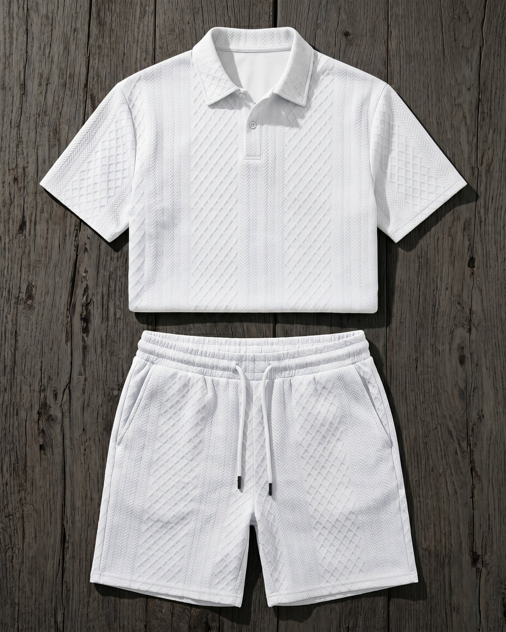 Giulio Conjunto de Polo y Shorts Texturizado