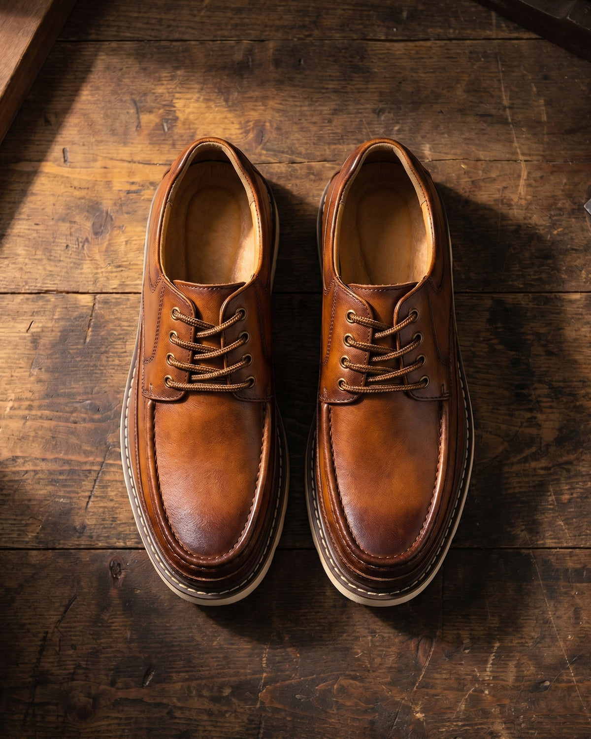 Egidio Oxford de Cuero Punta Mocasín