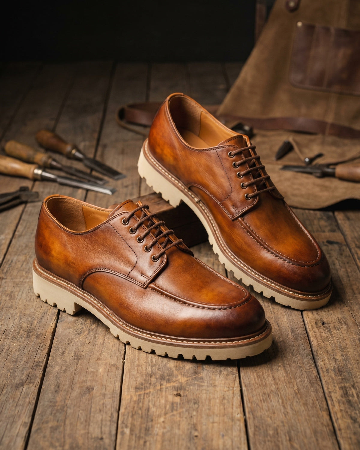 Egidio Oxford de Cuero Punta Mocasín