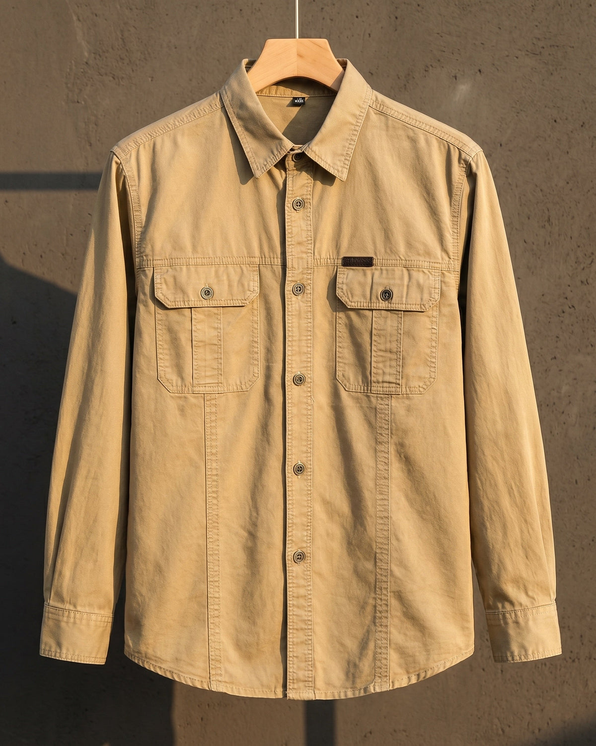Ermanno Camisa Utilitaria de Algodón