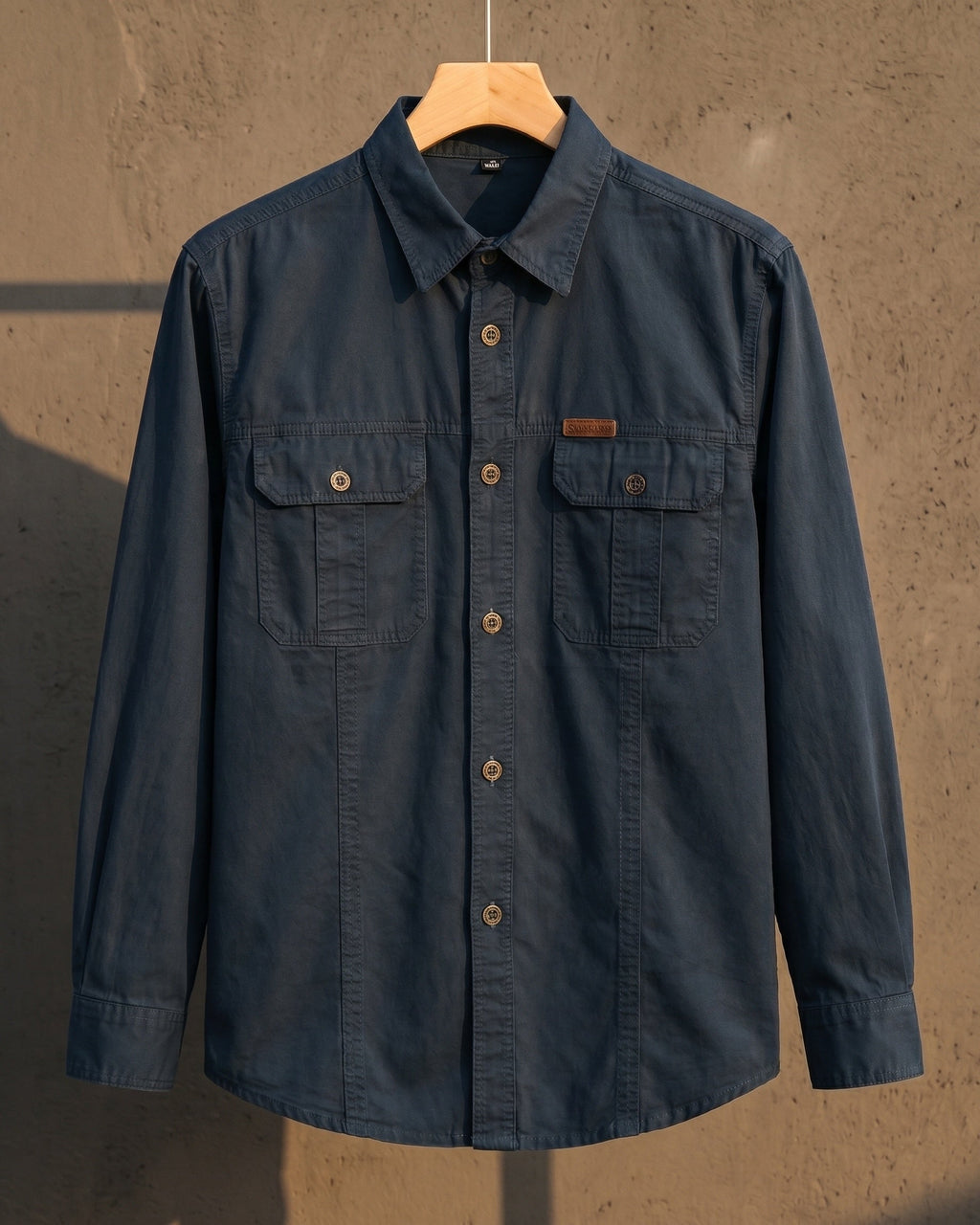 Ermanno Camisa Utilitaria de Algodón