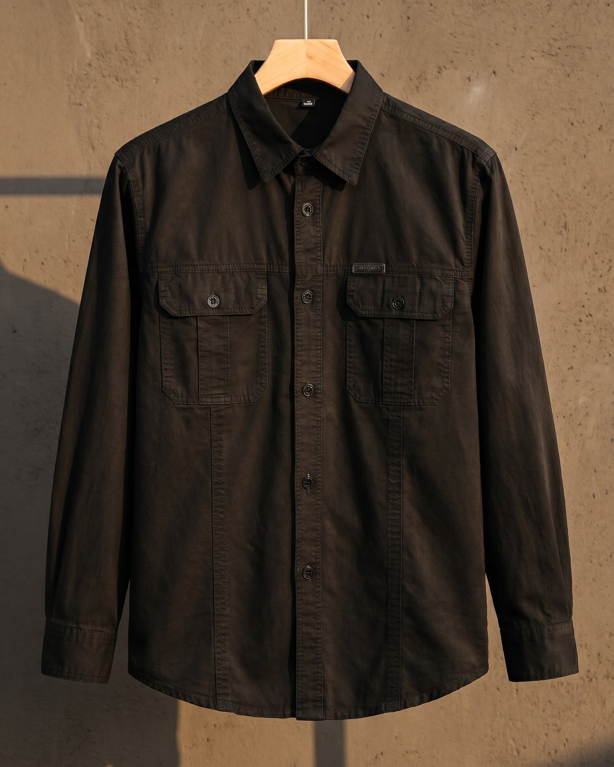 Ermanno Camisa Utilitaria de Algodón