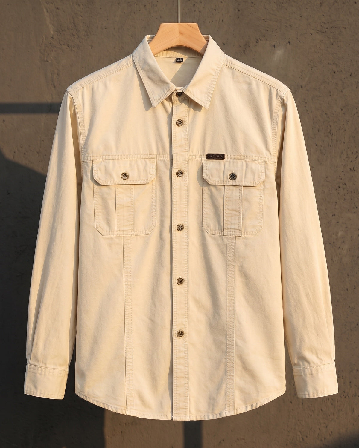 Ermanno Camisa Utilitaria de Algodón
