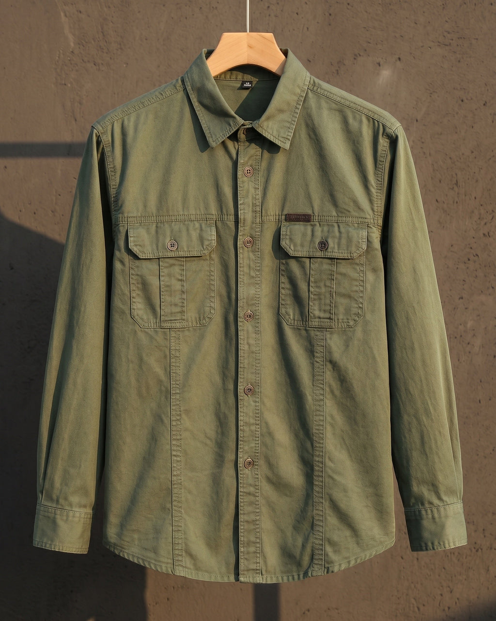 Ermanno Camisa Utilitaria de Algodón