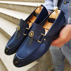 Gaetano Mocasines de Cuero Signature sin Cordones