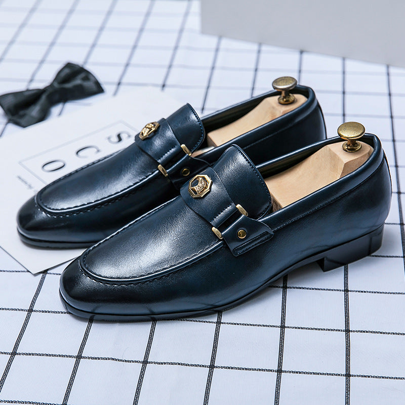 Gaetano Mocasines de Cuero Signature sin Cordones