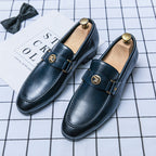 Gaetano Mocasines de Cuero Signature sin Cordones