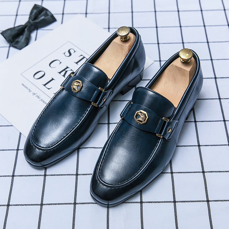 Gaetano Mocasines de Cuero Signature sin Cordones
