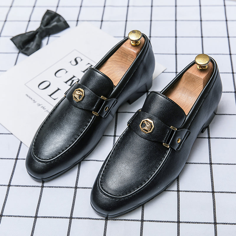 Gaetano Mocasines de Cuero Signature sin Cordones