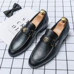 Gaetano Mocasines de Cuero Signature sin Cordones