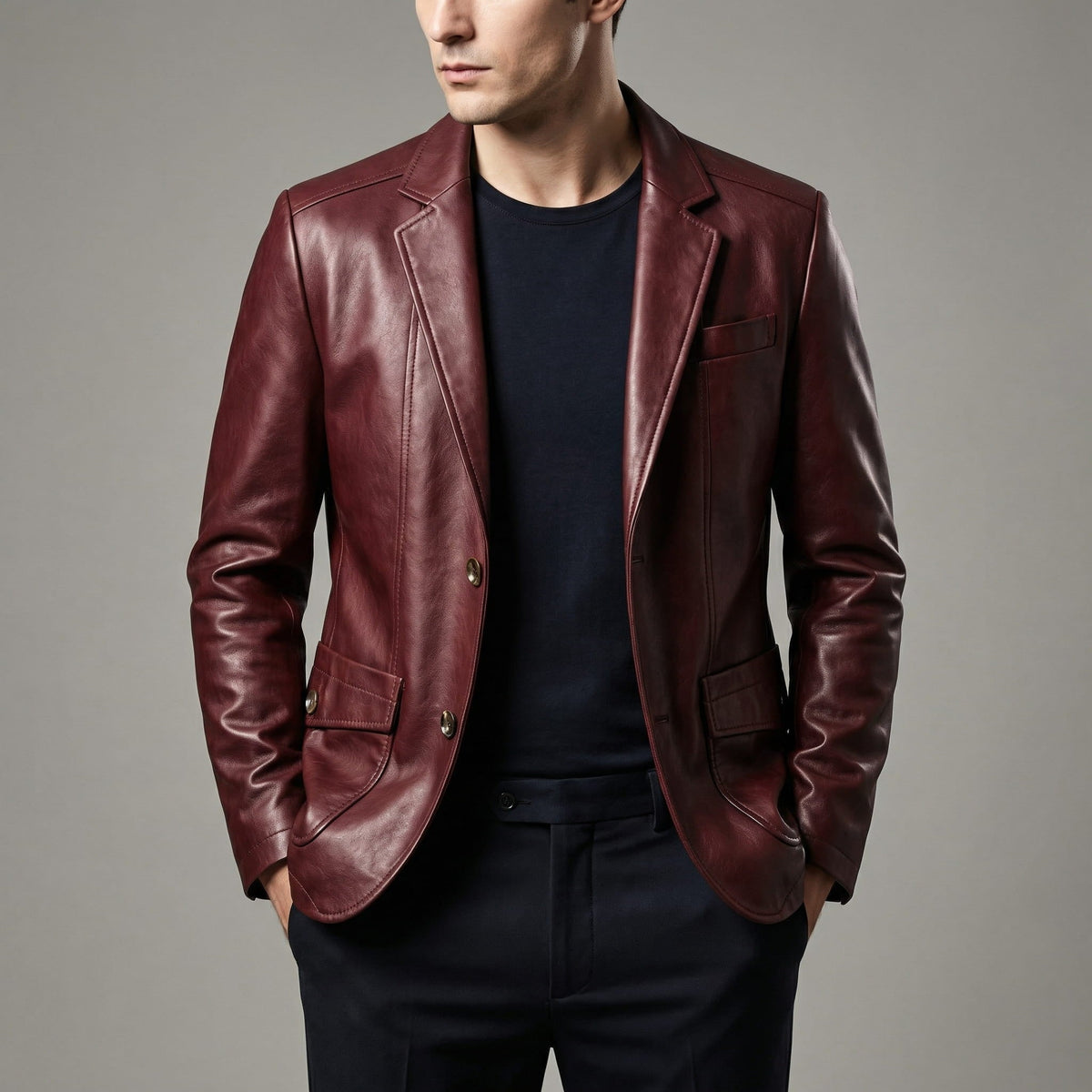 Riccardo Blazer de Cuero
