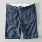 Massimiliano Shorts de Lino a Rayas