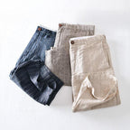 Massimiliano Shorts de Lino a Rayas
