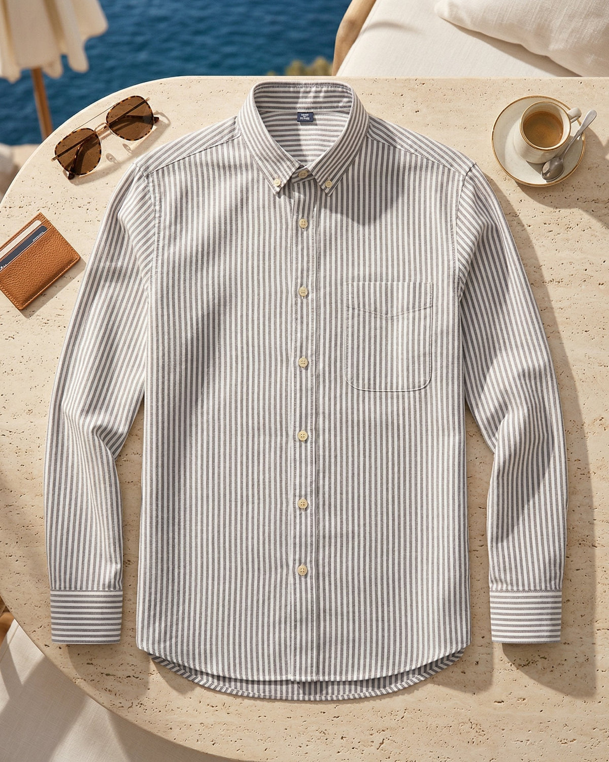 Mirko Camisa de Trabajo de Algodón con Botones